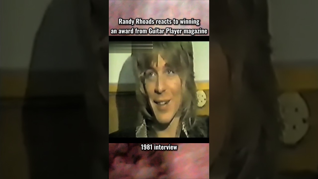 Randy Rhoads: I never expected awards for my guitar playing #randyrhoads #interview #80smetal - YouTube