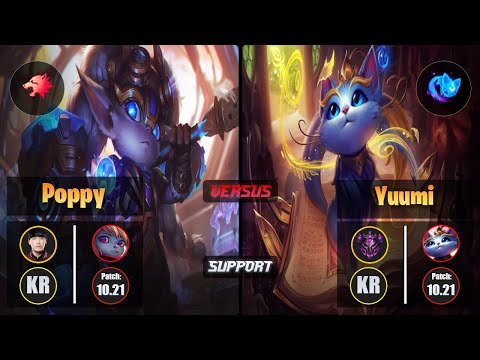 Kellin POPPY (Support) [Predator] VS YUUMI - Master KR Patch 10.21