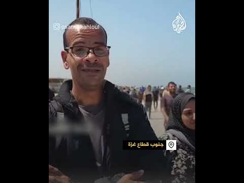 نازح من غزة يعبر أن اشتياقه لمدينته