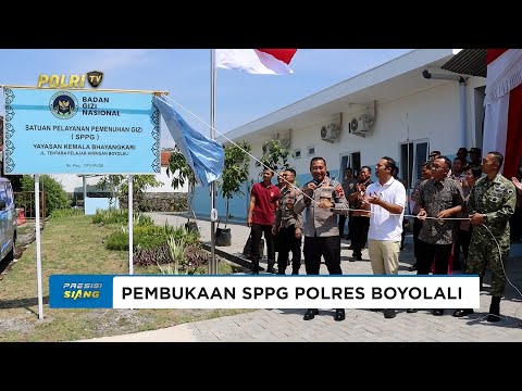 PEMBUKAAN SPPG POLRES BOYOLALI WUJUD KEPEDULIAN POLRI DAN BHAYANGKARI TERHADAP PEMENUHAN GIZI ANAK