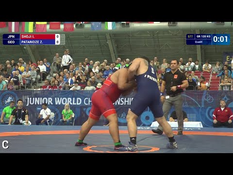 Qual. GR - 120 kg: Z. PATARIDZE (GEO) df. I. SHOJI (JPN) by VSU, 8-0