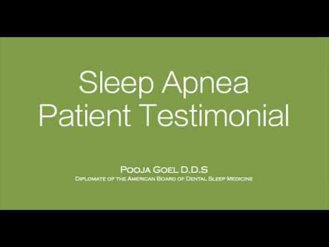 Sleep apnea patient testimonial