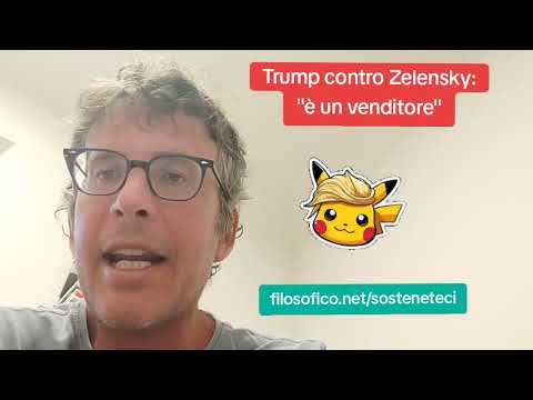 DIEGO FUSARO: Trump slams Zelensky: "He's a salesman."