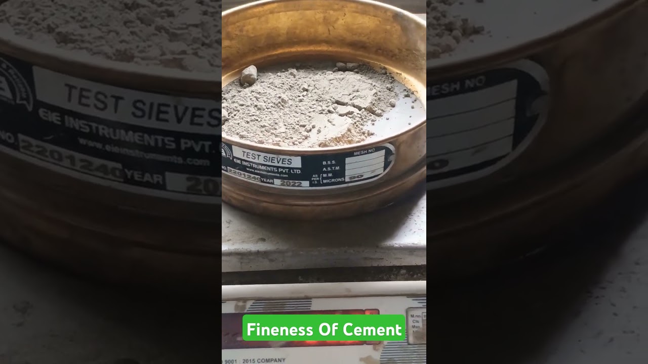 || Fineness Test Of Cement By 90 Micron Sieve || Quality Check Of Cement 💯✅