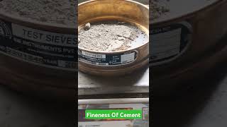 || Fineness Test Of Cement By 90 Micron Sieve || Quality Check Of Cement 💯✅