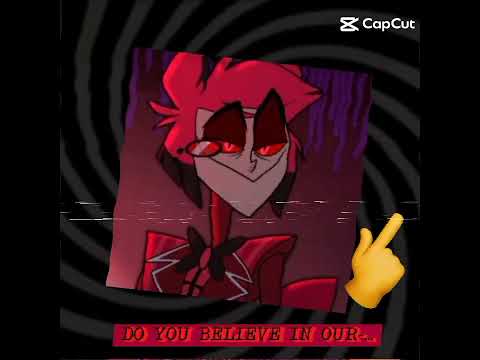 circle. dot. heart. shot. #ddlcmonika  #alastorhazbinhotel #crossover