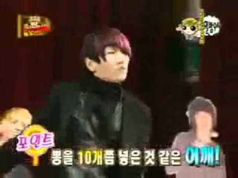 SHINee KEY imitates UKISS DONGHO's dance (MAN MAN HA NI)
