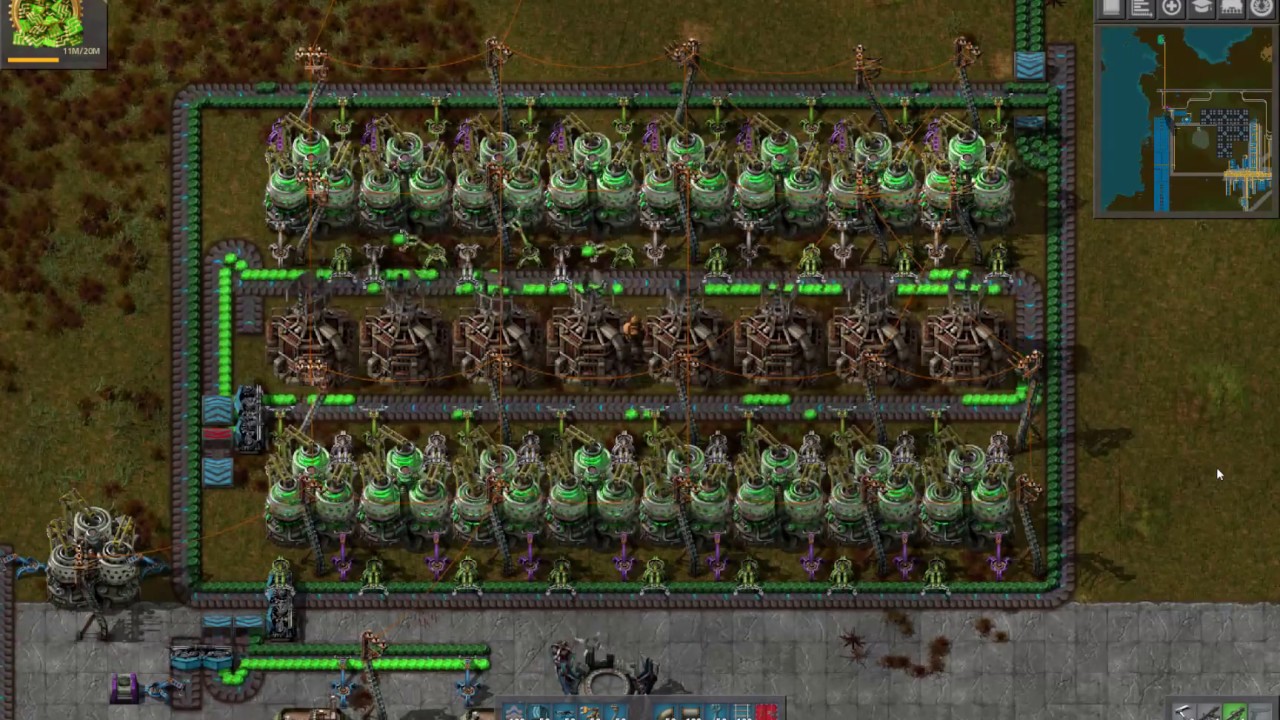 Factorio Pure Belt Based Kovarex Enrichment Setup