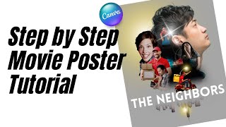 Create Stunning Movie Poster Collage Art with Canva | Step-by-Step Tutorial