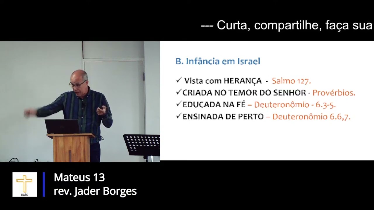 A PARÁBOLA DO SEMEADOR E A INFÂNCIA. Rev Jáder Borges