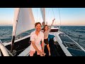 Life At Sea On A Hybrid Electric Catamaran
