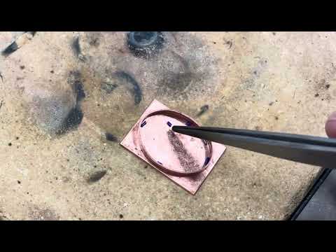 Soldering the bezel to the backplate (oval)