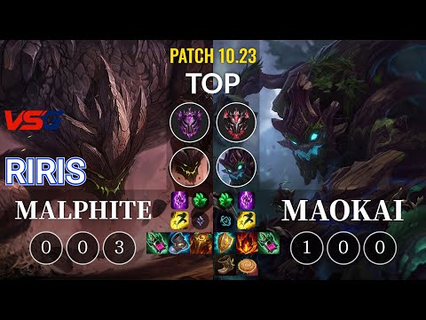VSG Riris Malphite vs Maokai Top - KR Patch 10.23
