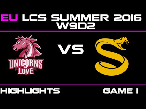 UOL vs SPY Game 1 highlights W9D2 EU LCS summer 2016 Unicorns Of Love vs Splyce   SPY vs UOL   LCS L