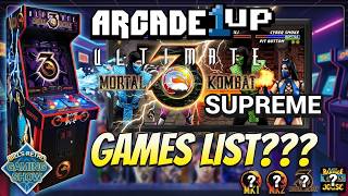 Should THESE Games be included on the upcoming Ultimate Mortal Kombat 3 Supreme from Arcade1up?