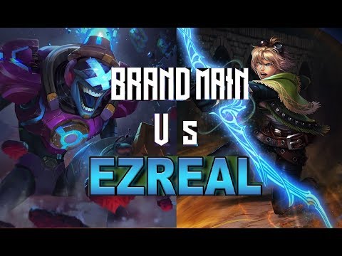 Brand mid Gameplay vs Diamond ezreal - Live commentary game play - lol season 7