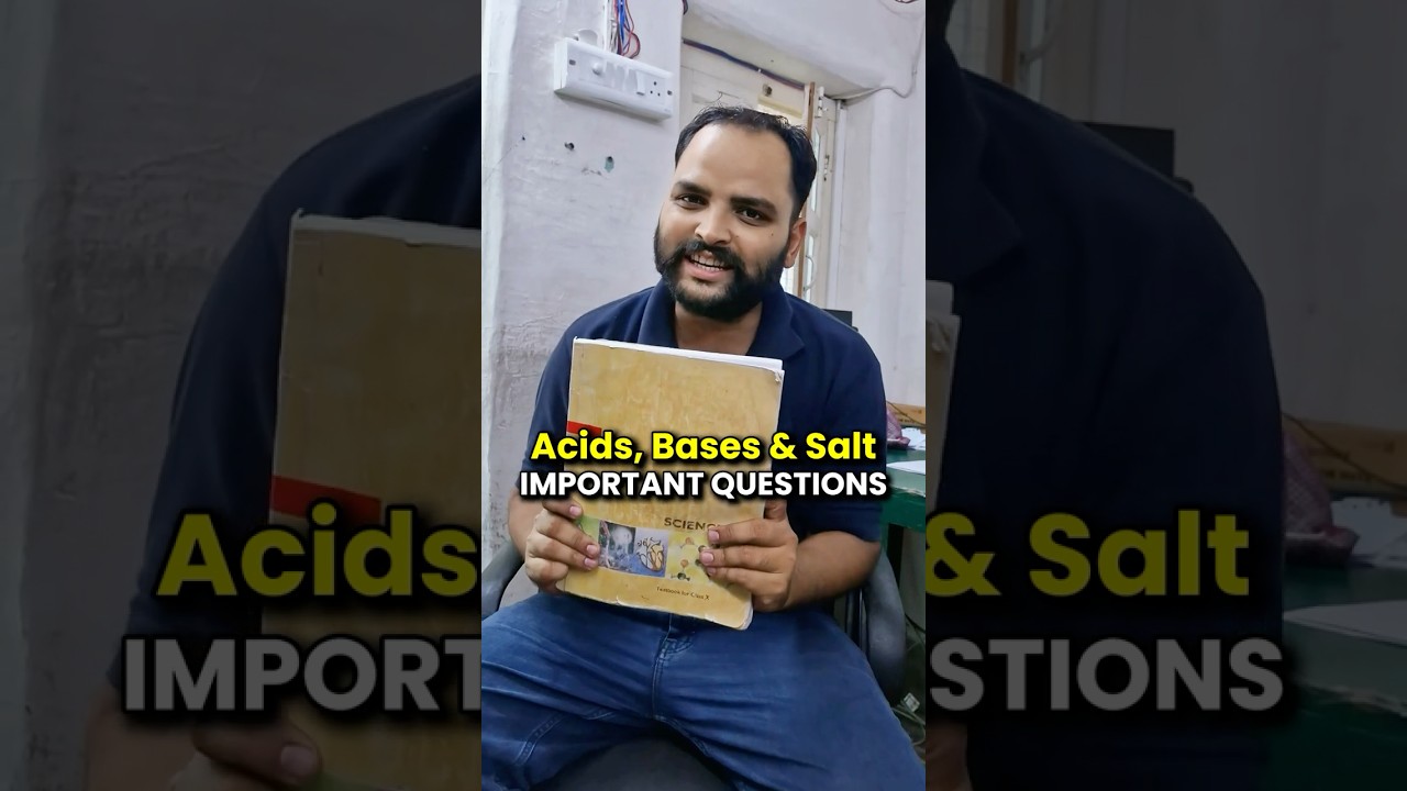 Class 10 Science Ch 2 Acids, Bases & Salts Guaranteed Qs in Board Exam 2026 #shorts #class10 #esaral