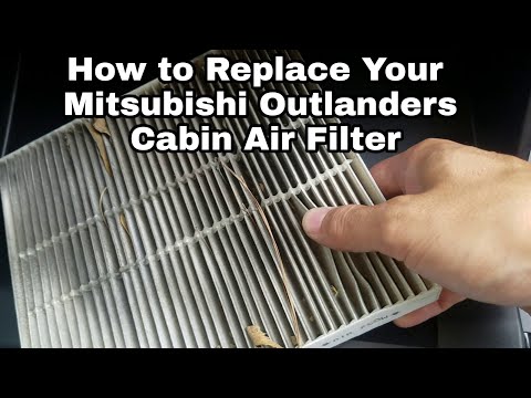 2018 Mitsubishi Outlander how to replace the cabin air filter / Maintenance