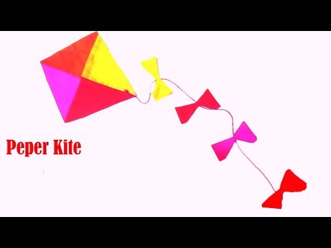 DIY!!How to Make a Simple Paper Kite!!