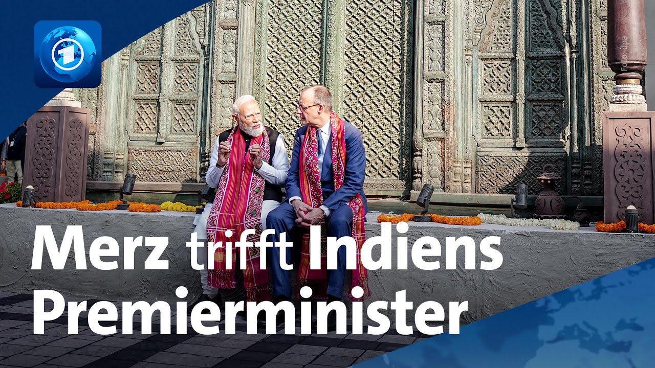 Indien: Merz vereinbart mit Premierminister Modi engere Zusammenarbeit