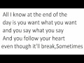 One Direction - End Of The Day Lyrics 