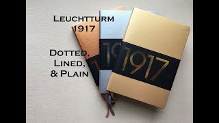Leuchtturm1917 Metallic-Notizbücher: Punktraster, liniert & blanko