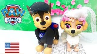 Paw Patrol Chase and Skye get married Full episode Wedding Day in Love Kiss