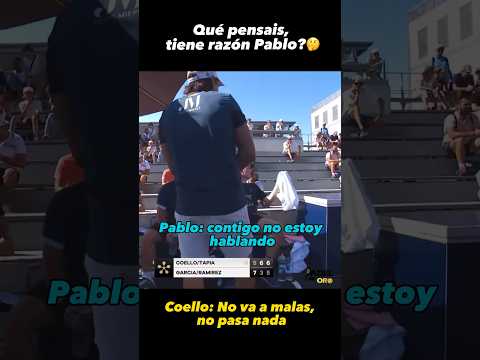 CONTROVERSY BETWEEN TAPIA/COELLO AND PABLO😳 #padel #worldpadeltour #premierpadel #padeladdict #pa...