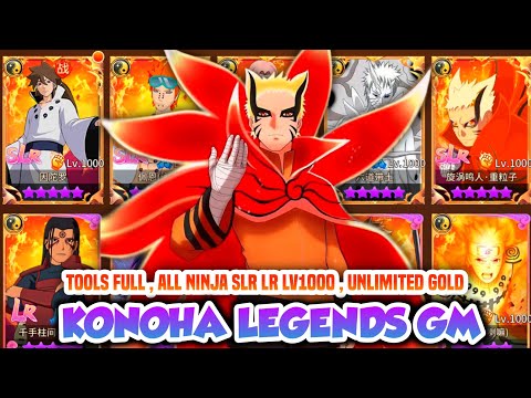 Update Konoha Legends CN Server GM - Full Gm Tools , Instant All Ninja Lv1000 , Unlimited Gold