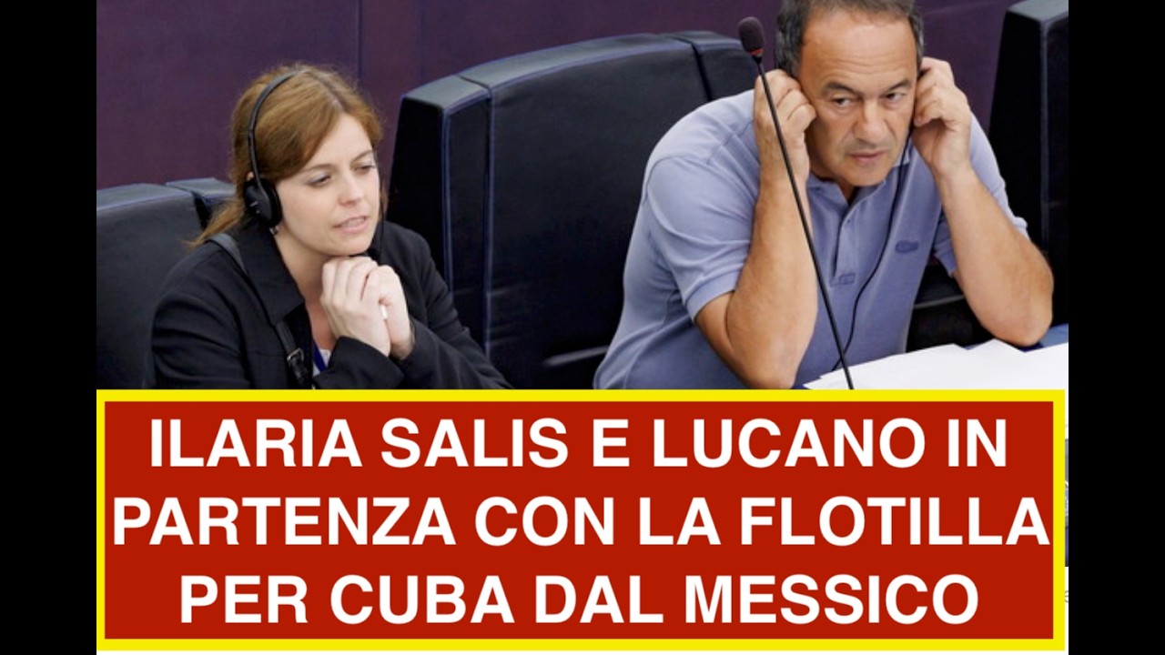 ILARIA SALIS E LUCANO IN PARTENZA CON LA FLOTILLA PER CUBA DAL MESSICO