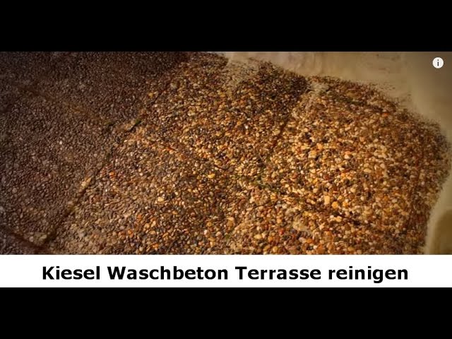 Kiesel Waschbeton – Terrasse reinigen