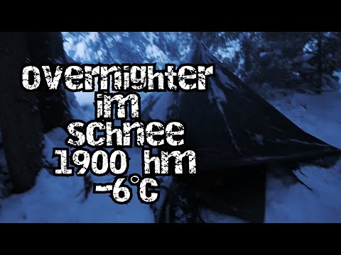 Overnighter im Schnee bei 1900hm