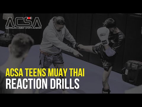 ACSA Teens Muay Thai - Reaction drills