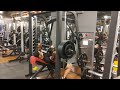 Incline smithmachine chest press