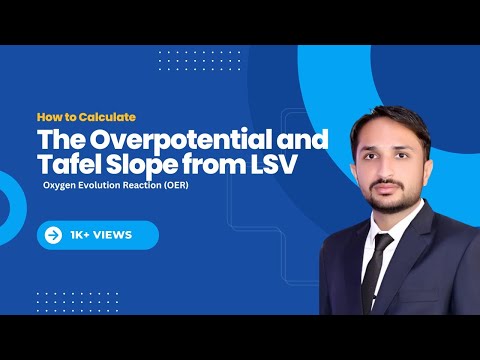 Tafel Slope and Overpotential from LSV | OER | Water Splitting | #electrochemistry