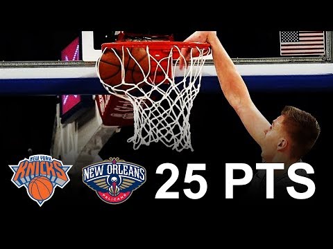 Kristaps Porzingis Full Highlights 2018.01.14 vs Pelicans - 25 Pts, 6 Reb, 5 Stl, 3 Ast, 2 Blk