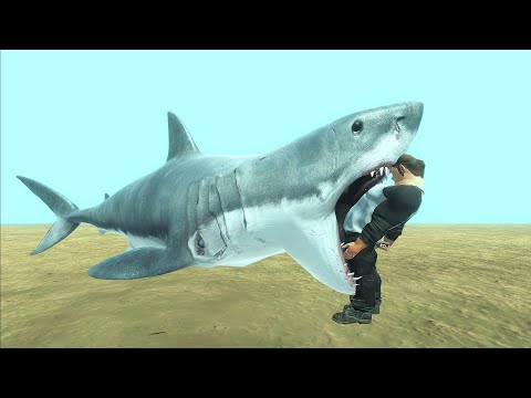 NEW UPDATE GREAT WHITE SHARK VS EVERY UNIT | ANIMAL REVOLT BATTLE SIMULATOR
