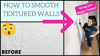 HOW TO SKIM COAT TEXTURED WALLS USING THE MAGIC TROWEL | EASY TUTORIAL FOR BEGINNERS | Episode 2