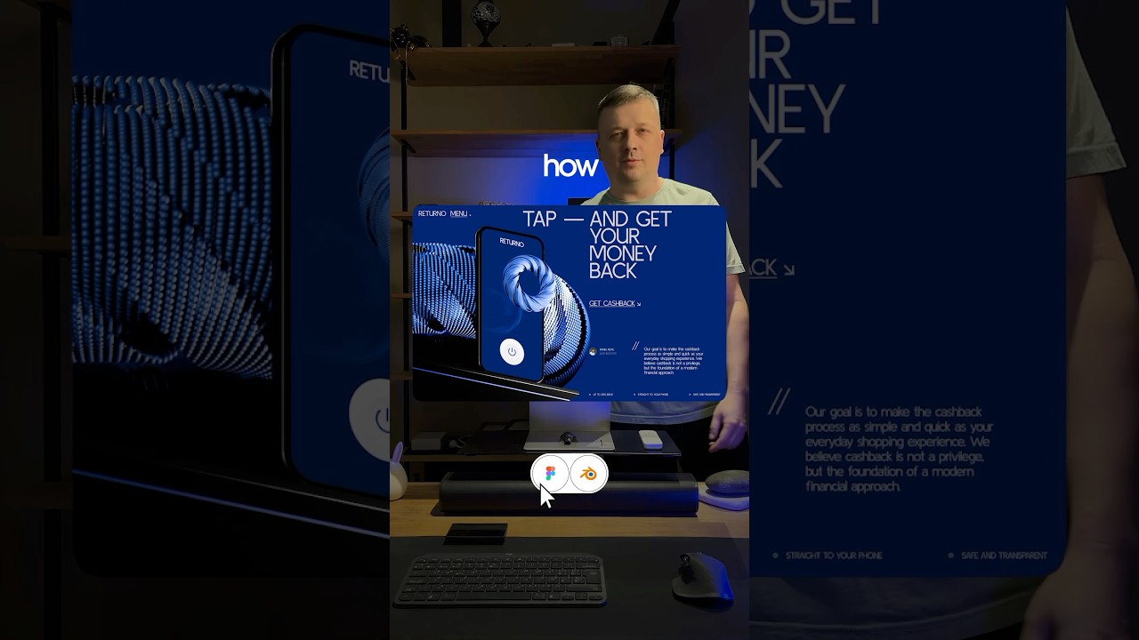 My new ui ux concept made in figma and blender 3d