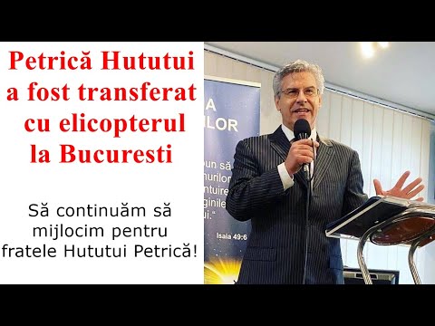 Petrică Huțuțui transferat cu elicopterul la București! Nu este ok deloc. Să continuăm să rugam!
