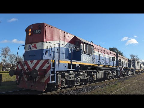 [4K] Tren cargado de NCA con destino a Rosario pasando por Marcos Juárez!!!!!!