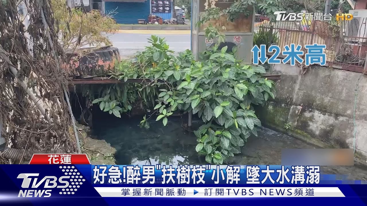 好急!醉男「扶樹枝」小解墜大水溝溺斃