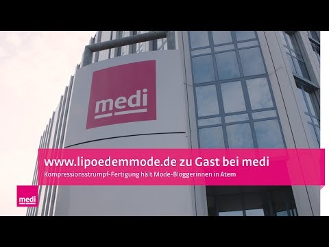 www.lipoedemmode.de zu Gast bei medi: Blick hinter die Kulissen der Kompressionsstrumpf-Produktion