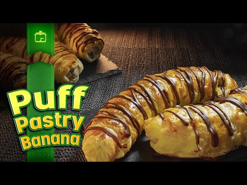 Banana and Chocolate Puff Pastry Rolls.