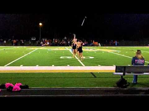 Pink Out Baton Twirling Performance 2013