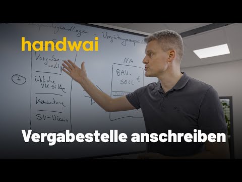 Vergabestellen anschreiben mit handwai (sachdienliche Auskünfte verlangen nach VOB/A) nach Analyse