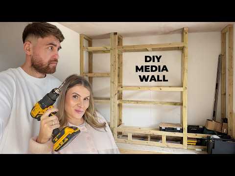 Building Our Dream Living Room | DIY Media Wall