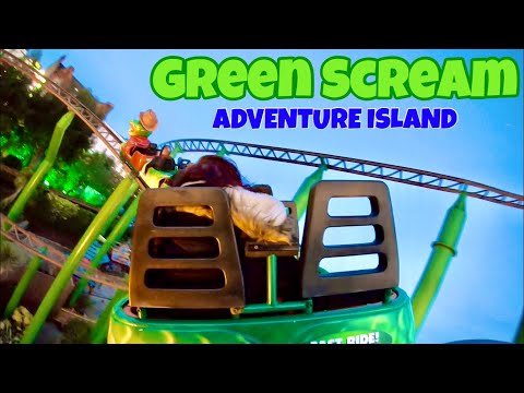 Green Scream (Adventure Island) On Ride POV HD GoPro