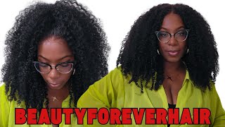 🔥Natural Looking REALISTIC Kinky Curly Lace Wig Beginner Friendly Install BeautyForeverHair