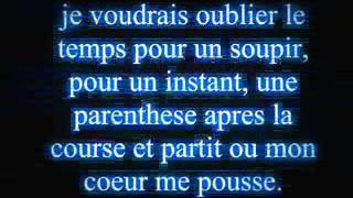 Célin Dion je voudrais oublier le temps and mot